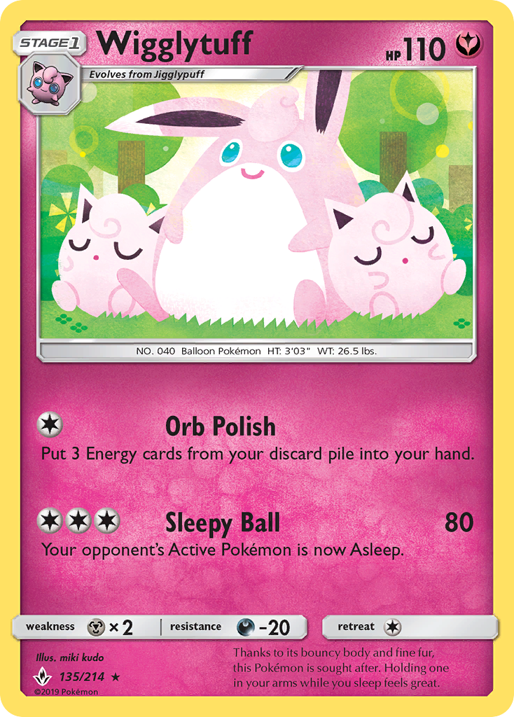 Wigglytuff (135/214) [Sun & Moon: Unbroken Bonds] | GnG Games