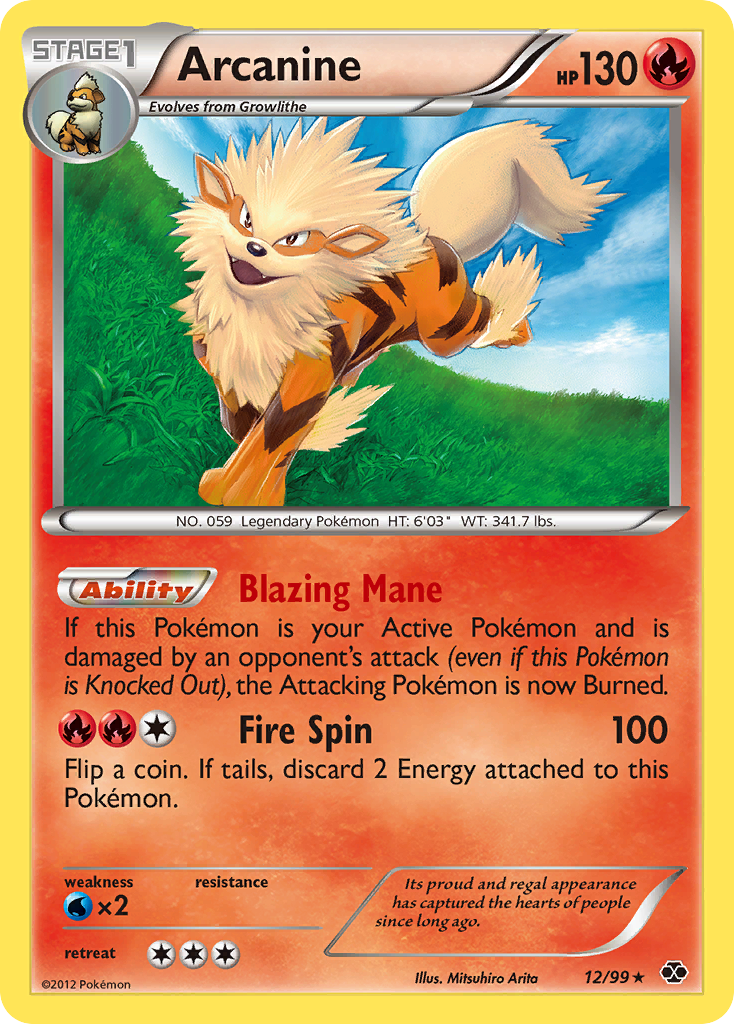 Arcanine (12/99) [Black & White: Next Destinies] | GnG Games