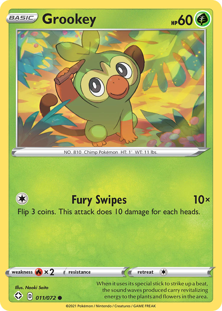 Grookey (011/072) [Sword & Shield: Shining Fates] | GnG Games