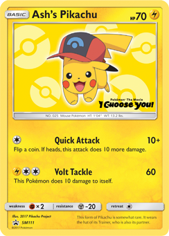 Ash's Pikachu (SM111) [Sun & Moon: Black Star Promos] | GnG Games