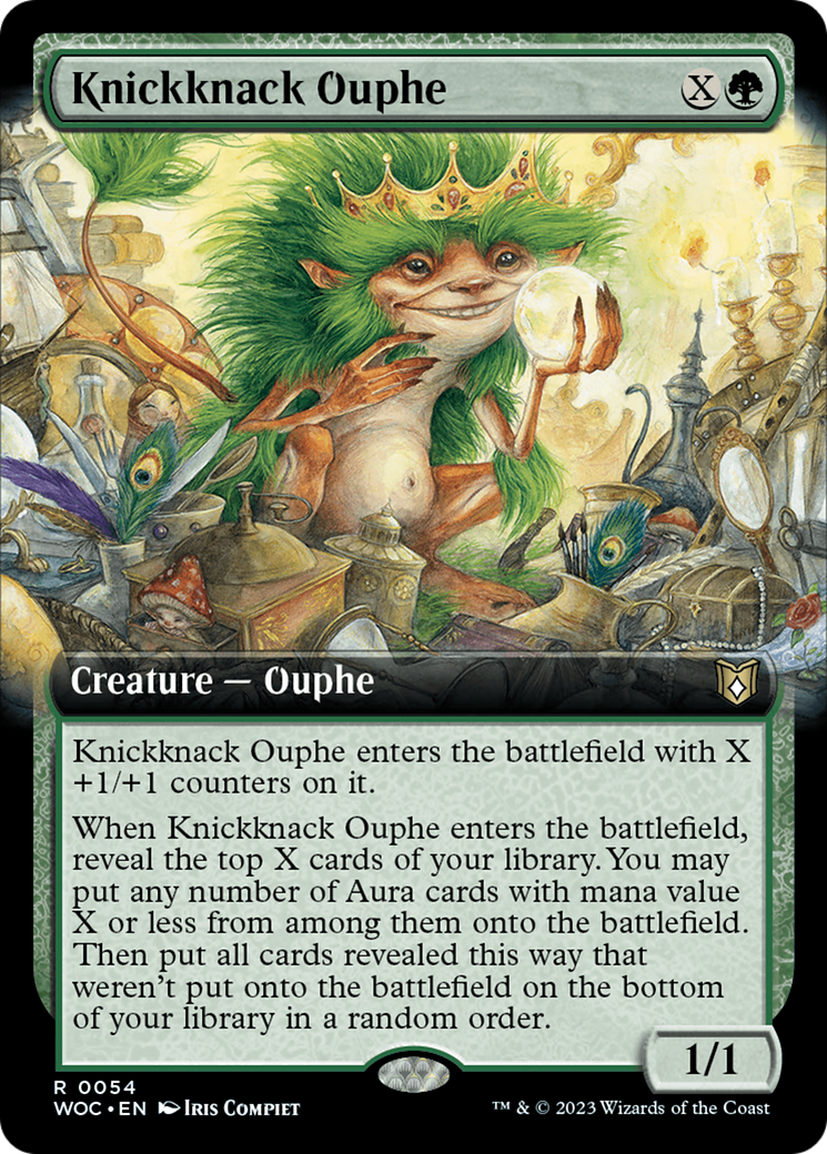 Knickknack Ouphe (Extended Art) [Wilds of Eldraine Commander] | GnG Games