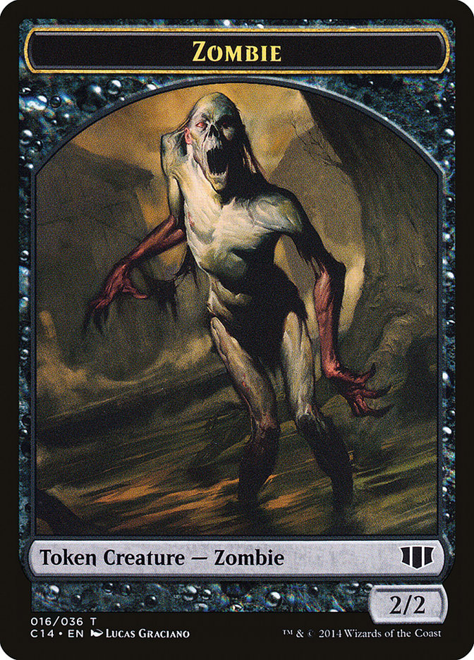 Demon (013/036) // Zombie (016/036) Double-sided Token [Commander 2014 Tokens] | GnG Games