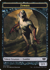 Ob Nixilis of the Black Oath Emblem // Zombie (016/036) Double-sided Token [Commander 2014 Tokens] | GnG Games