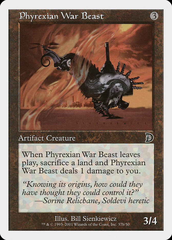 Phyrexian War Beast (Signature on Right) [Deckmasters] | GnG Games