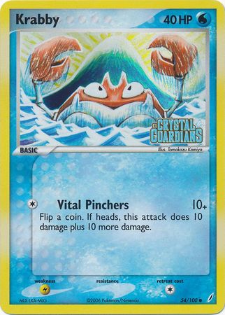 Krabby (54/100) (Stamped) [EX: Crystal Guardians] | GnG Games