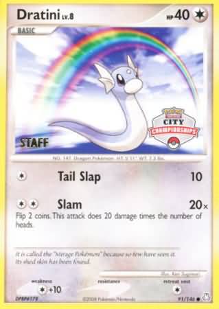 Dratini (91/146) (City Championship Promo Staff) [Diamond & Pearl: Legends Awakened] | GnG Games