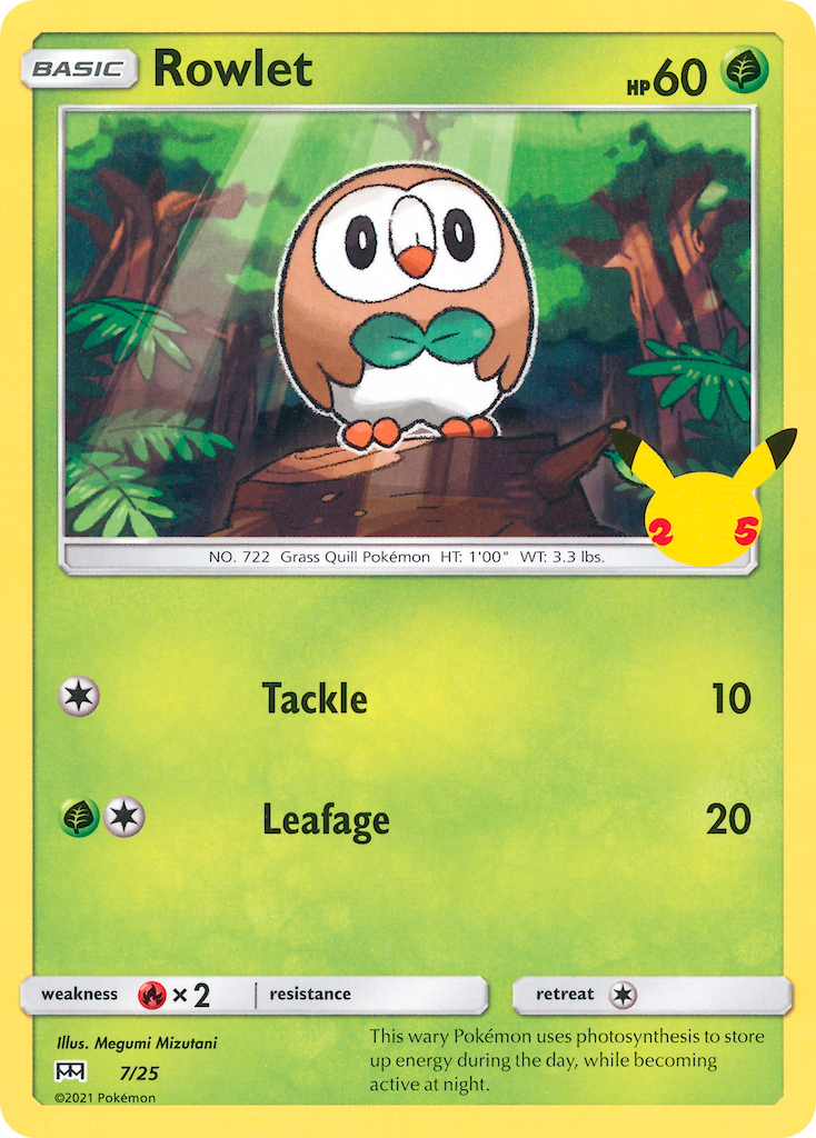 Rowlet (7/25) [McDonald's 25th Anniversary] | GnG Games