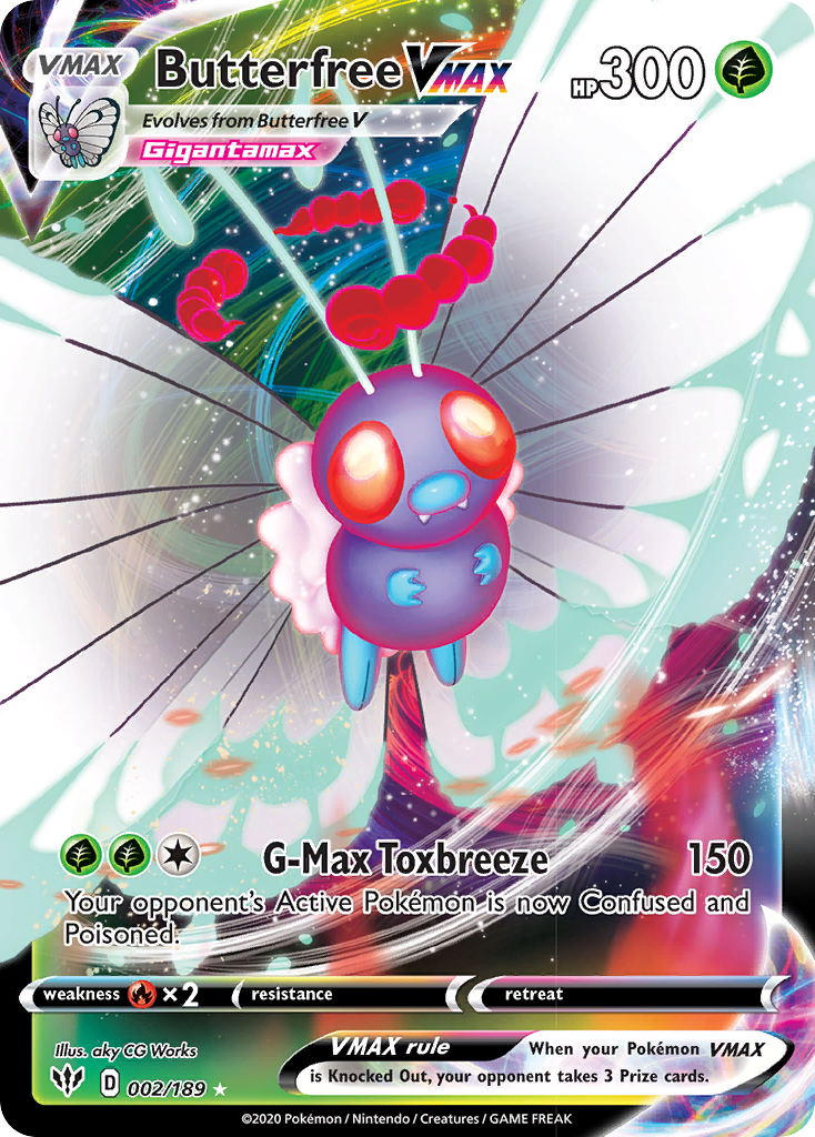 Butterfree VMAX (002/189) [Sword & Shield: Darkness Ablaze] | GnG Games