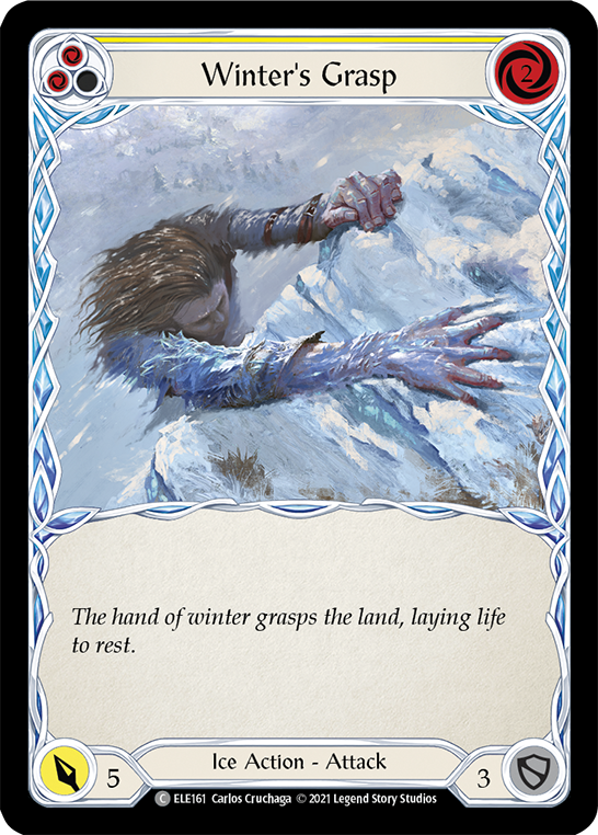 Winter's Grasp (Yellow) [ELE161] (Tales of Aria)  1st Edition Normal | GnG Games