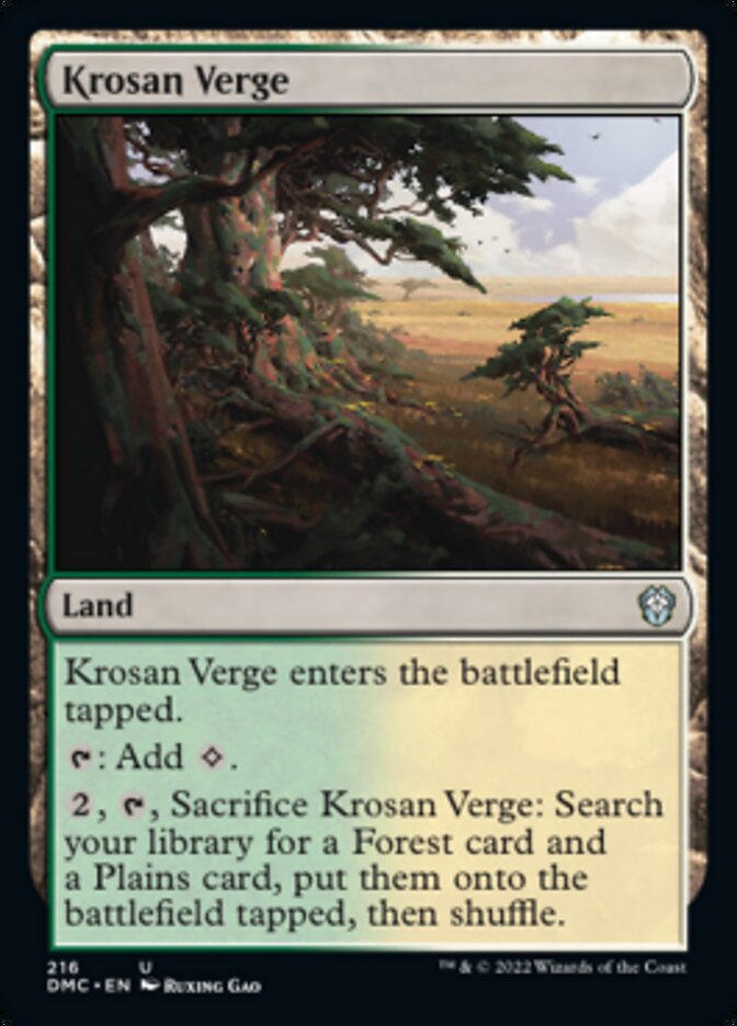 Krosan Verge [Dominaria United Commander] | GnG Games