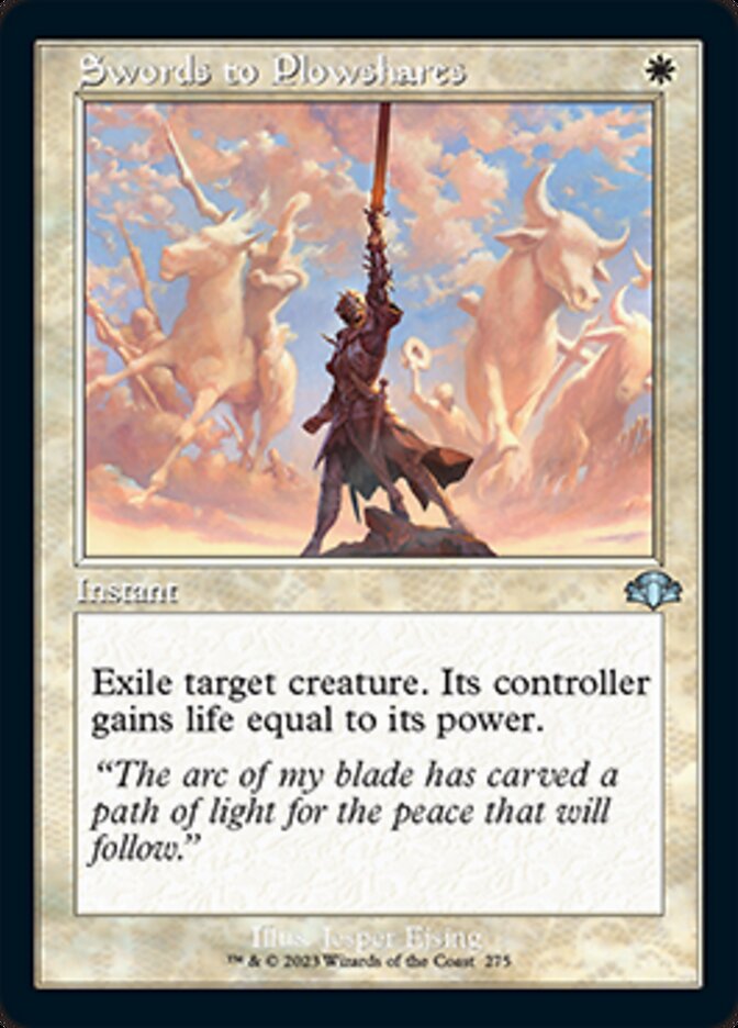 Swords to Plowshares (Retro) [Dominaria Remastered] | GnG Games