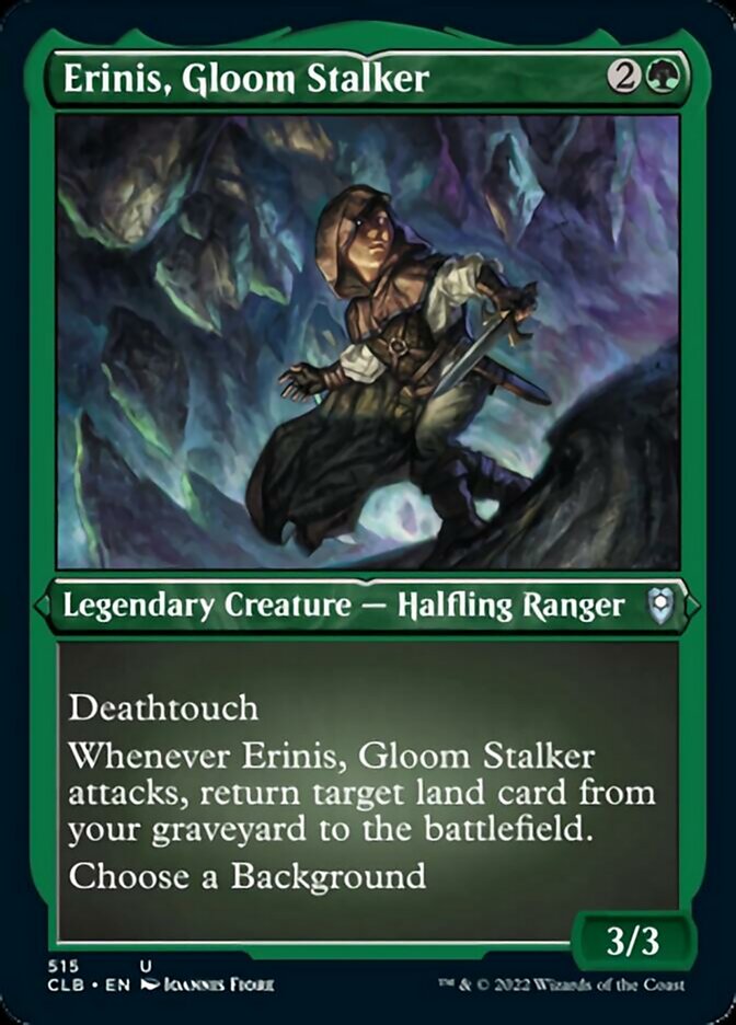 Erinis, Gloom Stalker (Foil Etched) [Commander Legends: Battle for Baldur's Gate] | GnG Games