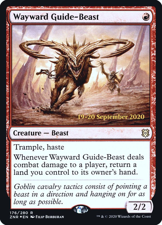 Wayward Guide-Beast  [Zendikar Rising Prerelease Promos] | GnG Games