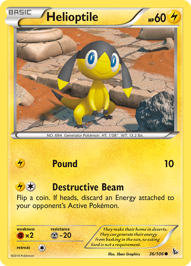 Helioptile (36/106) [XY: Flashfire] | GnG Games