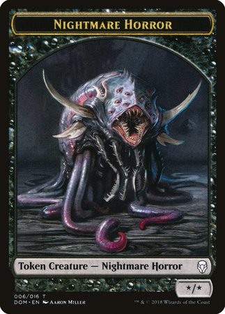 Nightmare Horror Token [Dominaria Tokens] | GnG Games