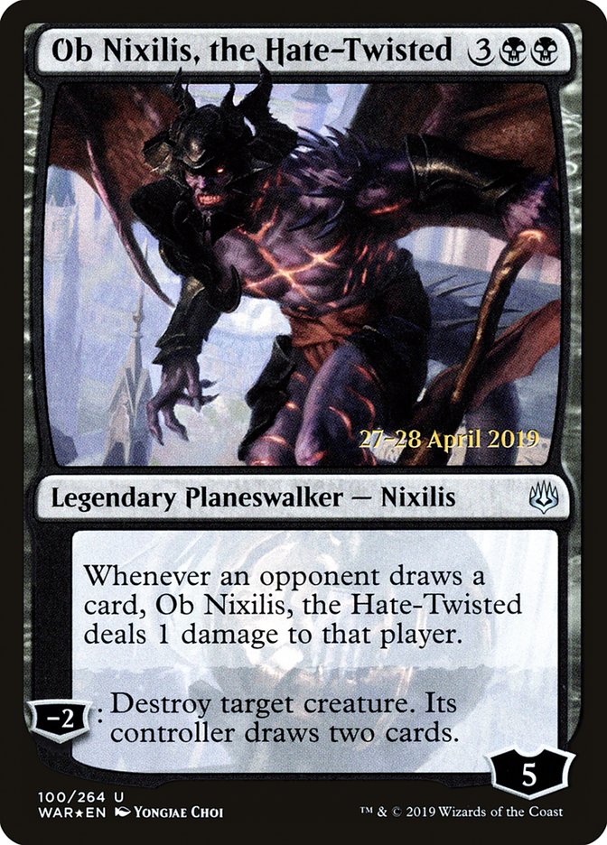 Ob Nixilis, the Hate-Twisted  [War of the Spark Prerelease Promos] | GnG Games