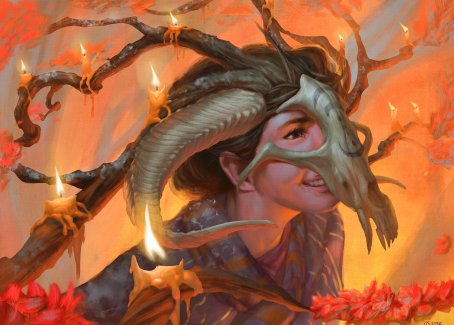 Hedgewitch's Mask Art Card [Innistrad: Midnight Hunt Art Series] | GnG Games