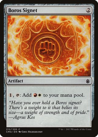 Boros Signet [Commander Anthology] | GnG Games