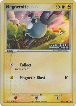 Magnemite (74/113) (Stamped) [EX: Delta Species] | GnG Games