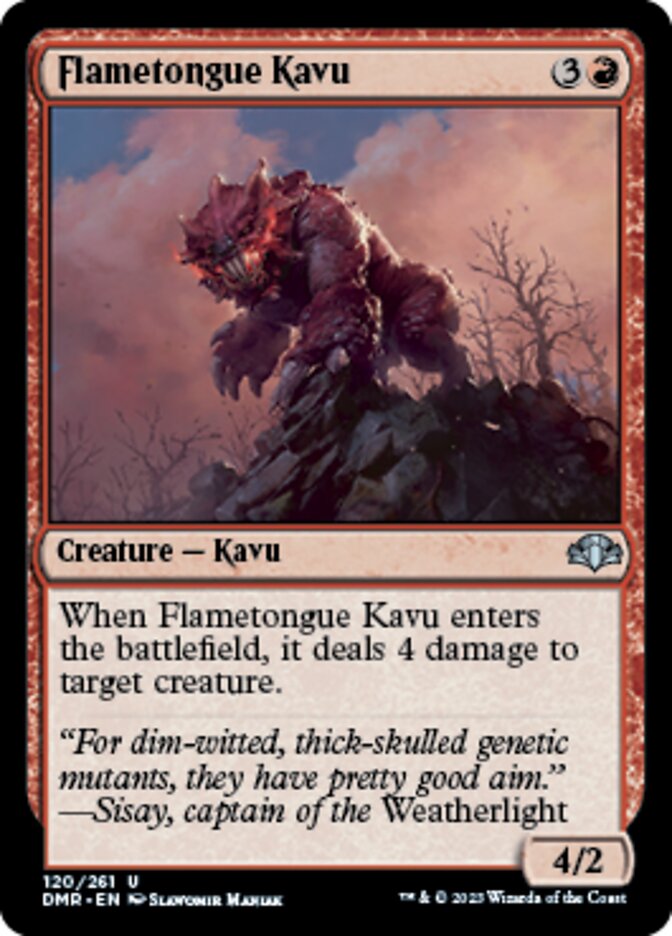 Flametongue Kavu [Dominaria Remastered] | GnG Games