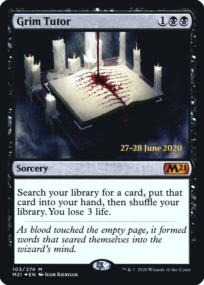 Grim Tutor  [Core Set 2021 Prerelease Promos] | GnG Games