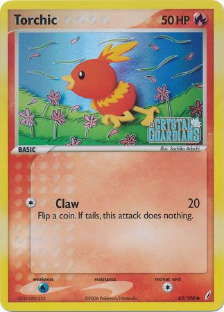 Torchic (65/100) (Stamped) [EX: Crystal Guardians] | GnG Games