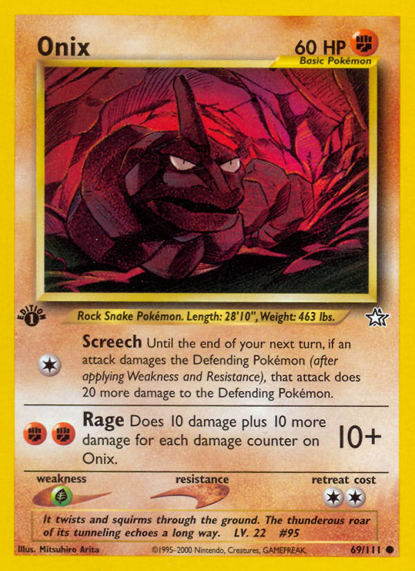 Onix (69/111) [Neo Genesis 1st Edition] | GnG Games