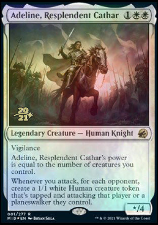 Adeline, Resplendent Cathar [Innistrad: Midnight Hunt Prerelease Promos] | GnG Games