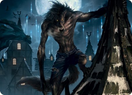 Stalking Predator Art Card [Innistrad: Midnight Hunt Art Series] | GnG Games