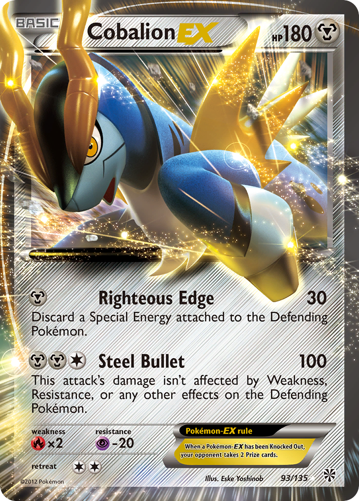 Cobalion EX (93/135) [Black & White: Plasma Storm] | GnG Games