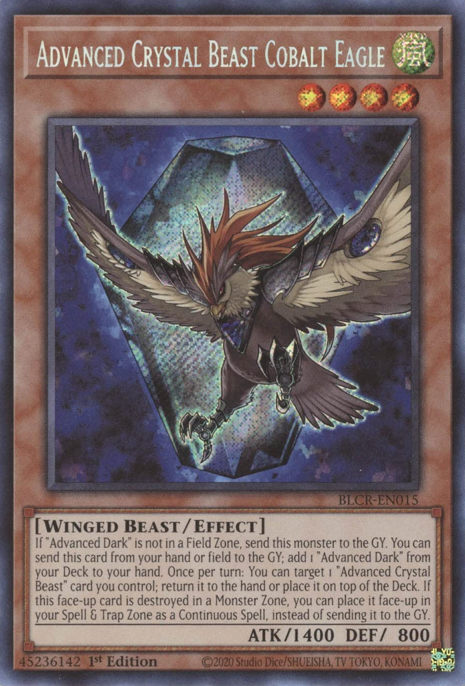 Advanced Crystal Beast Cobalt Eagle [BLCR-EN015] Secret Rare | GnG Games