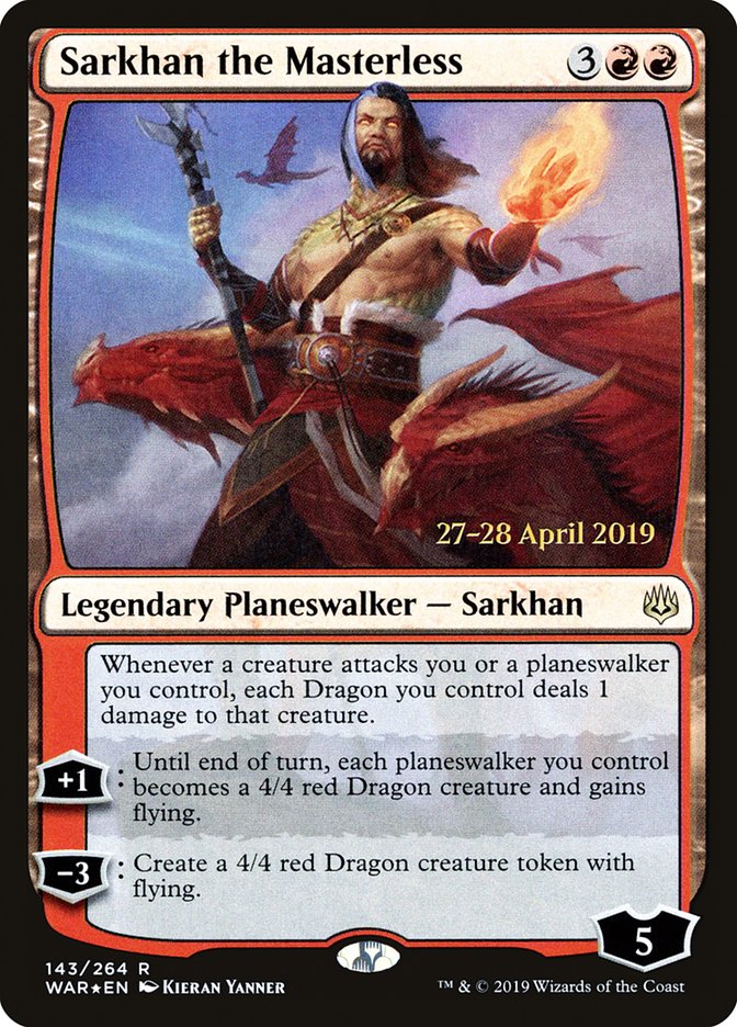 Sarkhan the Masterless  [War of the Spark Prerelease Promos] | GnG Games