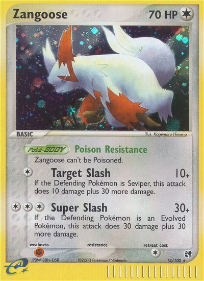 Zangoose (14/100) [EX: Sandstorm] | GnG Games