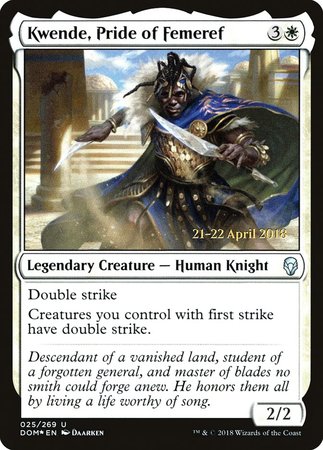 Kwende, Pride of Femeref [Dominaria Promos] | GnG Games