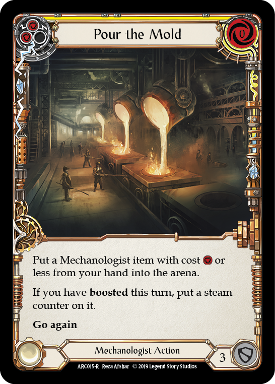Pour the Mold (Yellow) [ARC015-R] 1st Edition Rainbow Foil | GnG Games