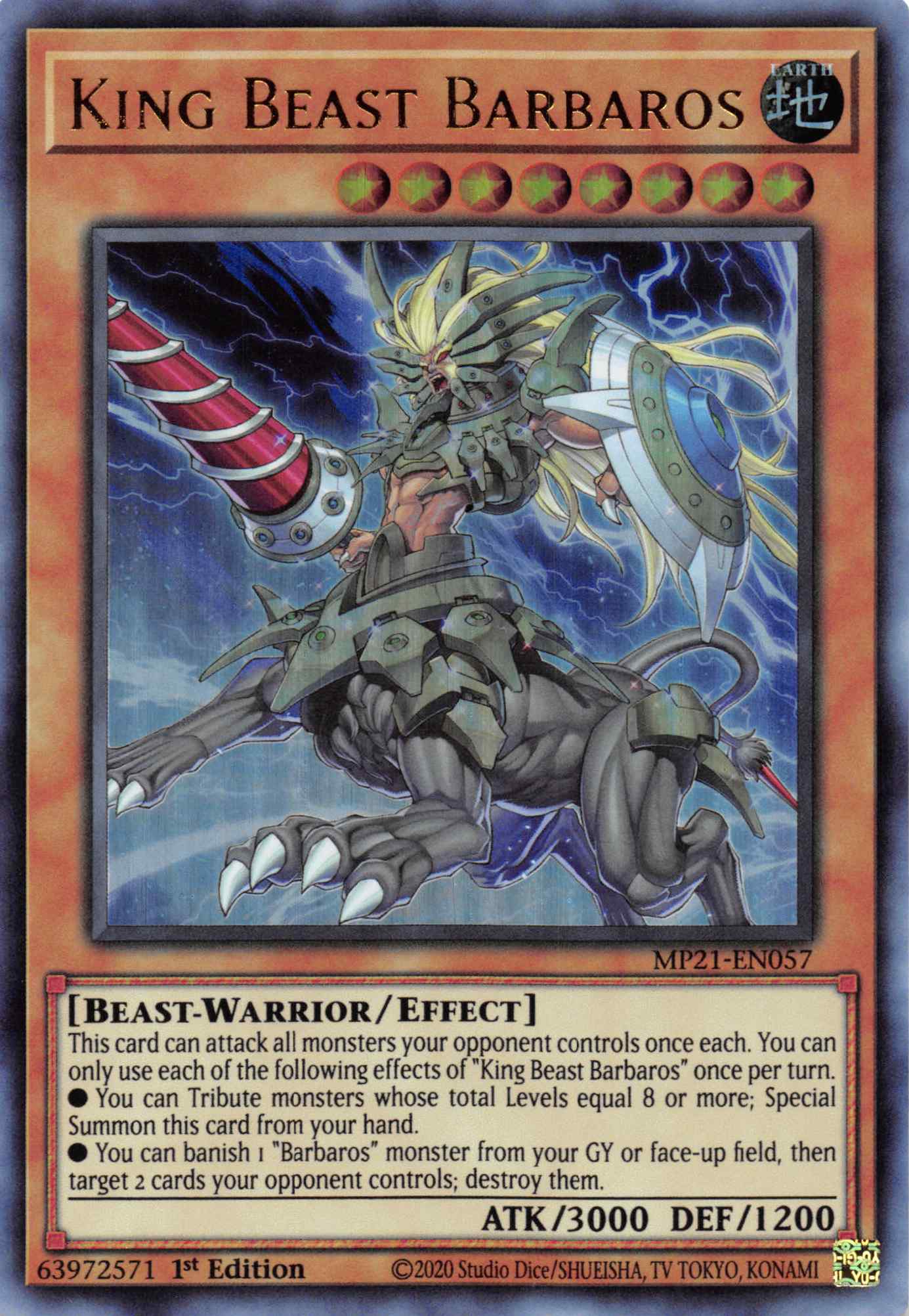 King Beast Barbaros [MP21-EN057] Ultra Rare | GnG Games