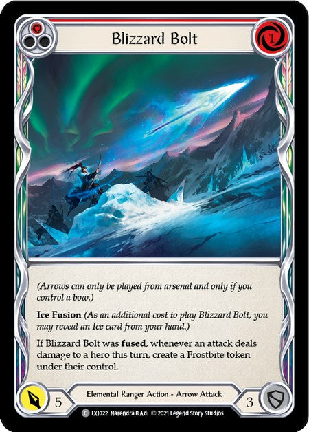 Blizzard Bolt (Red) [LXI022] (Tales of Aria Lexi Blitz Deck)  1st Edition Normal | GnG Games