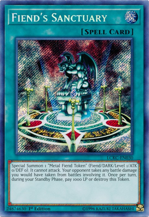 Fiend's Sanctuary [LCKC-EN030] Secret Rare | GnG Games