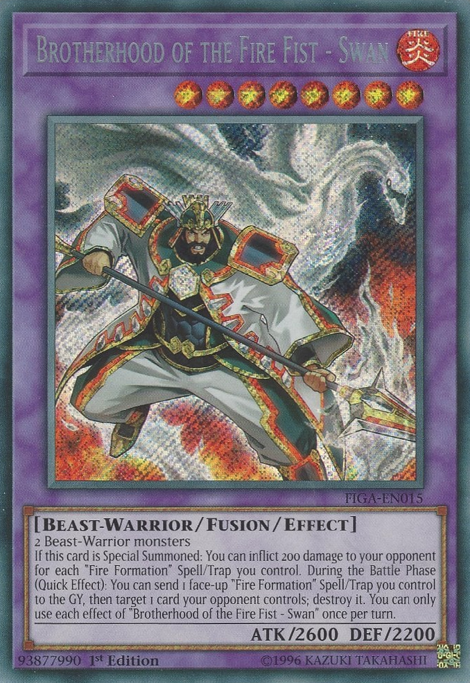 Brotherhood of the Fire Fist - Swan [FIGA-EN015] Secret Rare | GnG Games