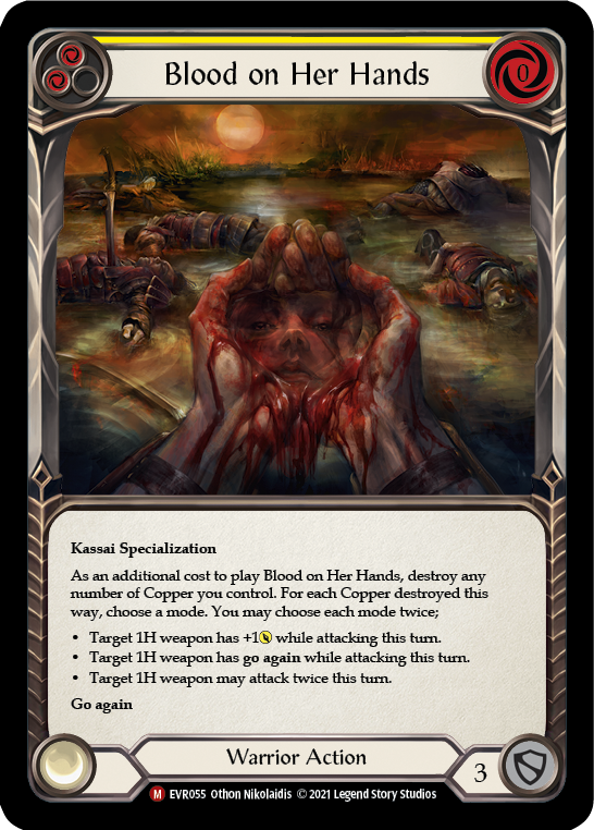 Blood on Her Hands [EVR055] (Everfest)  1st Edition Rainbow Foil | GnG Games