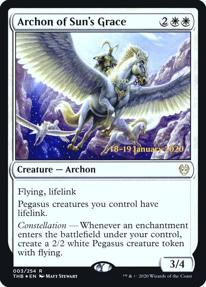 Archon of Sun's Grace [Theros Beyond Death Prerelease Promos] | GnG Games