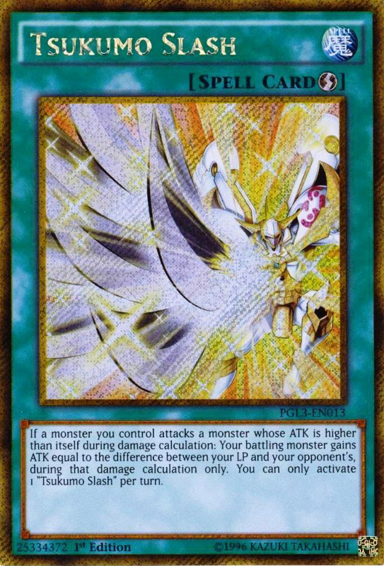 Tsukumo Slash [PGL3-EN013] Gold Secret Rare | GnG Games