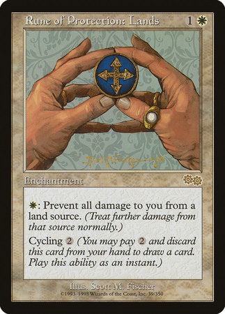 Rune of Protection: Lands [Urza's Saga] | GnG Games