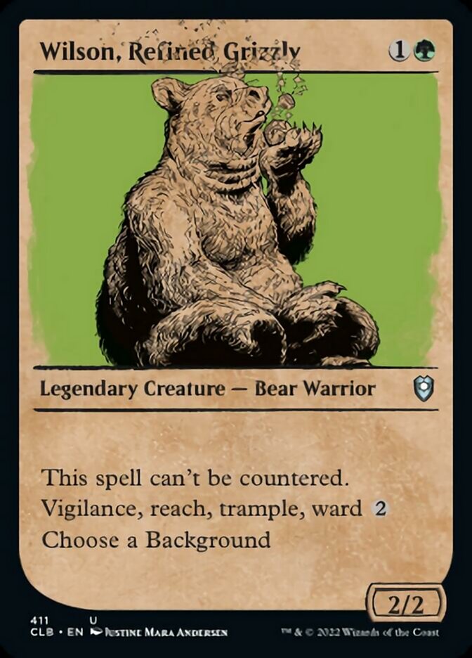 Wilson, Refined Grizzly (Showcase) [Commander Legends: Battle for Baldur's Gate] | GnG Games