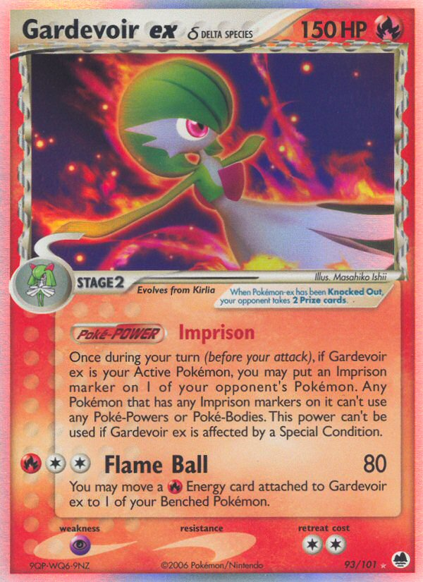 Gardevoir ex (93/101) (Delta Species) [EX: Dragon Frontiers] | GnG Games