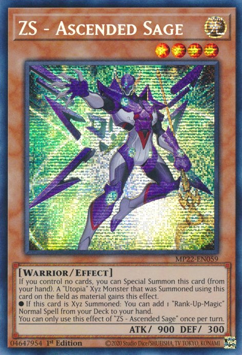 ZS - Ascended Sage [MP22-EN059] Prismatic Secret Rare | GnG Games