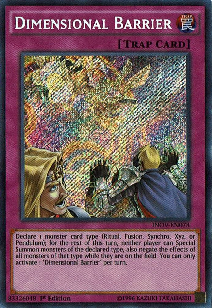Dimensional Barrier [INOV-EN078] Secret Rare | GnG Games