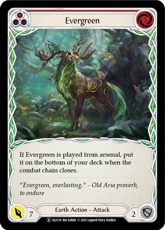 Evergreen (Red) [U-ELE119] Unlimited Rainbow Foil | GnG Games