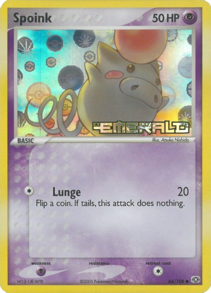 Spoink (66/106) (Stamped) [EX: Emerald] | GnG Games