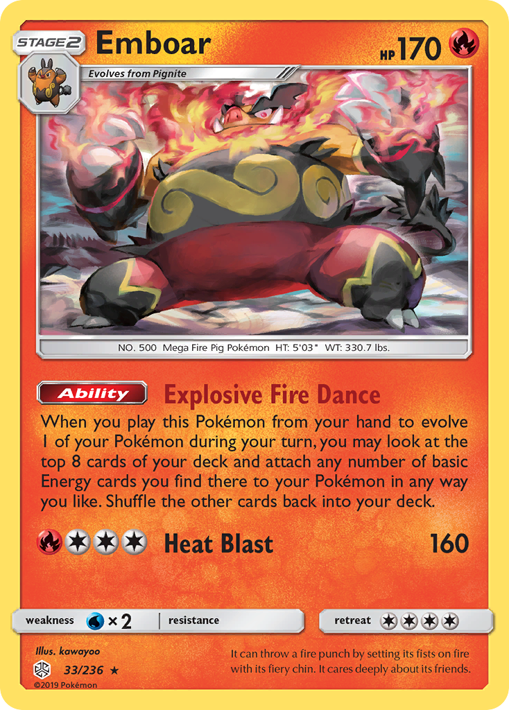 Emboar (33/236) [Sun & Moon: Cosmic Eclipse] | GnG Games